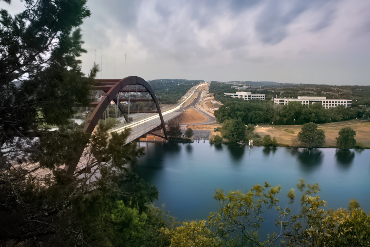 360 Bridge and Lake Austin.
