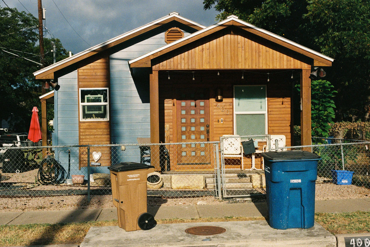 Austin home exterior with a front porch.