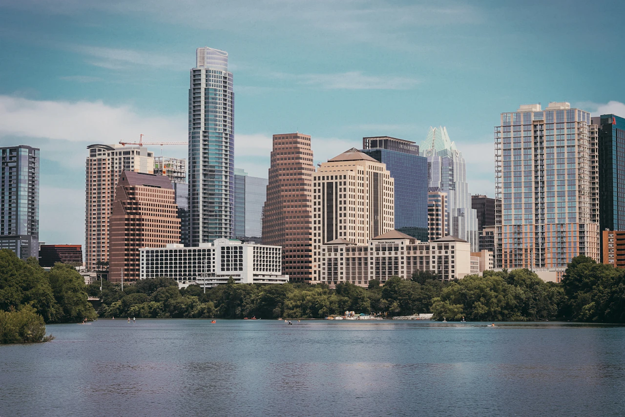 Downtown Austin skyline across Lady Bird Lake.