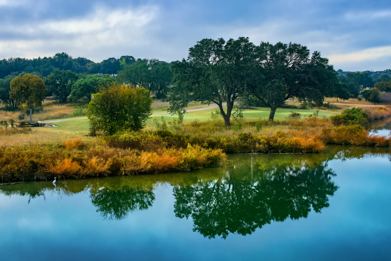 Green space beside Brushy Creek in Austin.