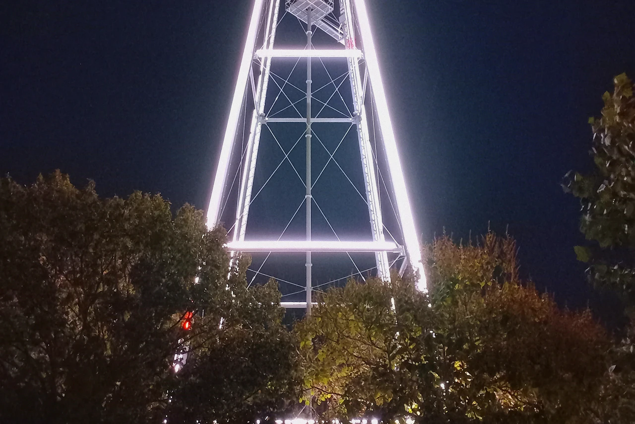 Downtown Round Rock water tower.